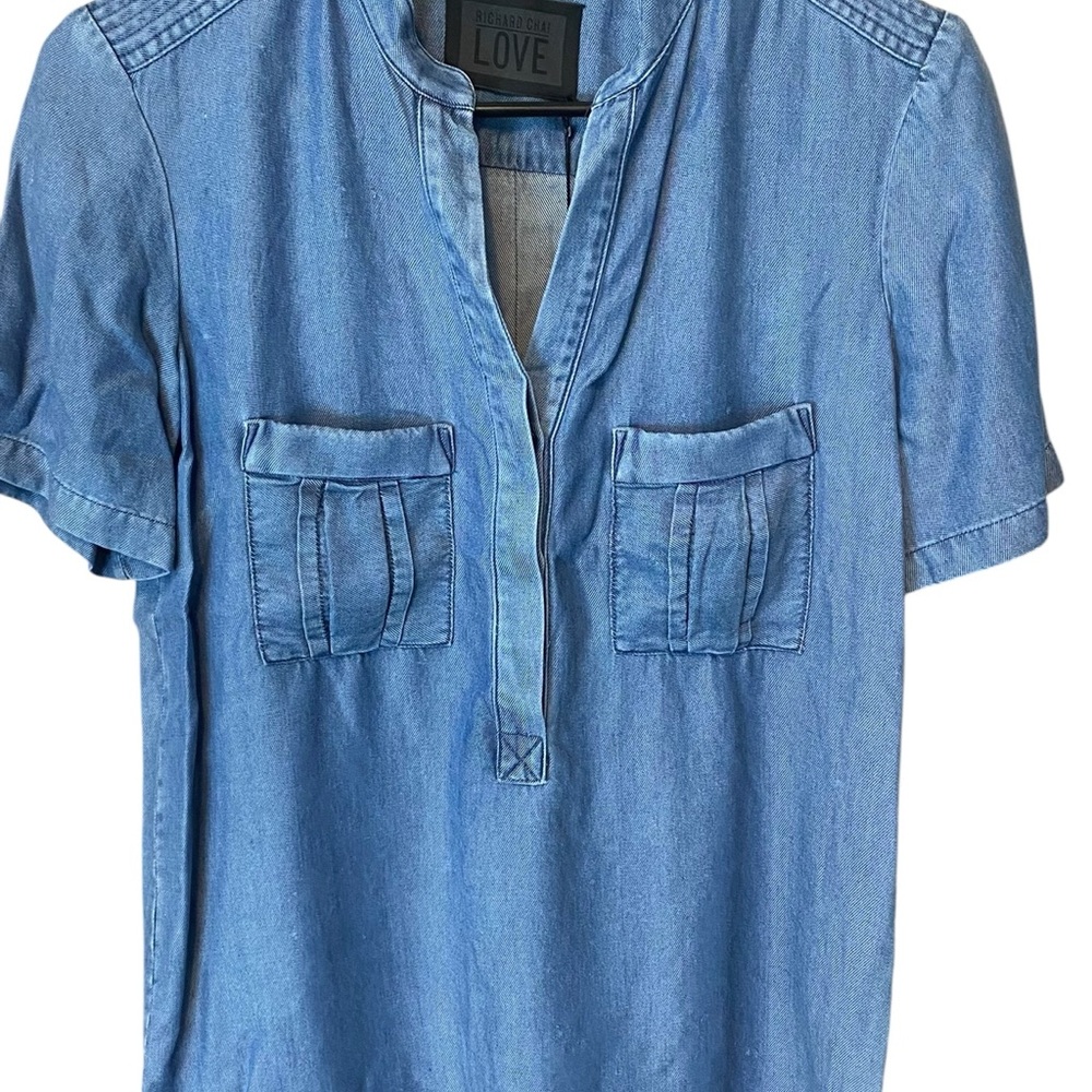 Richard Chai Light Blue Denim Shirt